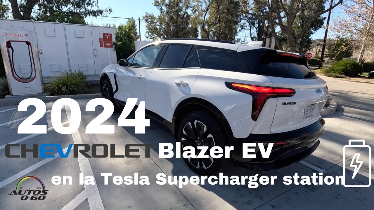 Chevrolet Blazer EV 2024 En La Tesla Supercharger Station