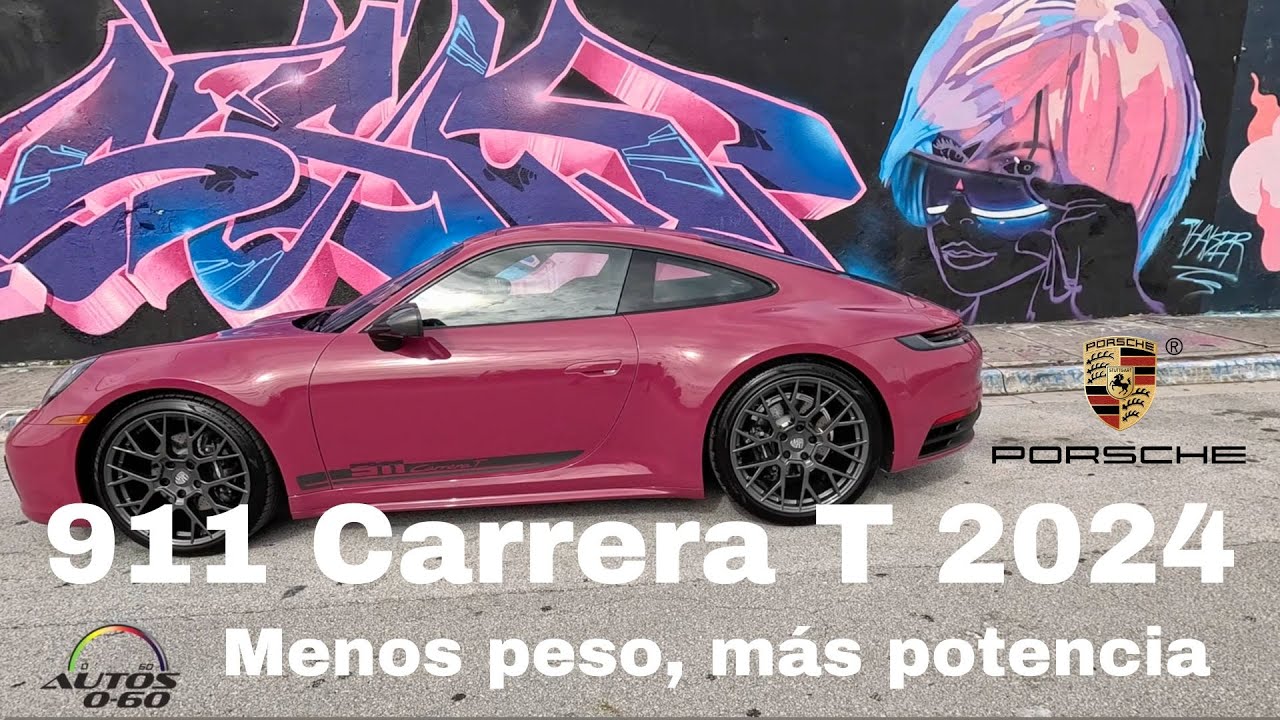 Porsche 911 Carrera T 2024, menos peso con tecnología y poder al máximo