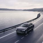 The refreshed Volvo S90 Recharge T8 plug-in hybrid in Platinum G