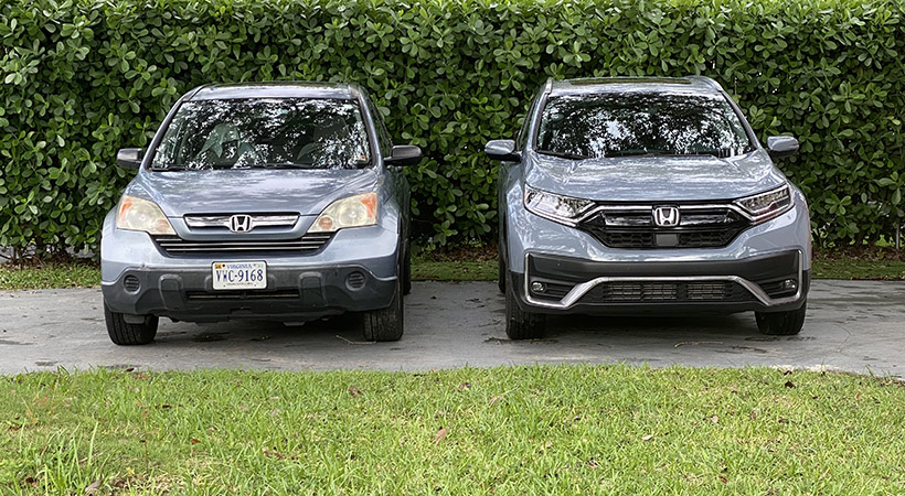 Real life Test Drive: 2007 Honda CR-V vs 2020 Honda CR-V ... no contest!