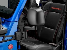 Mopar is introducing a new factoray-built, factory-backed doors-off mirror kit for Jeep owners looking to safely enjoy the ultimate open-air driving experience in their Jeep Wrangler or Jeep Gladiator. When original, factory-installed front doors with attached mirrors are removed, two separately mounted side mirrors may be quickly and easily installed for an enhanced rear view.
