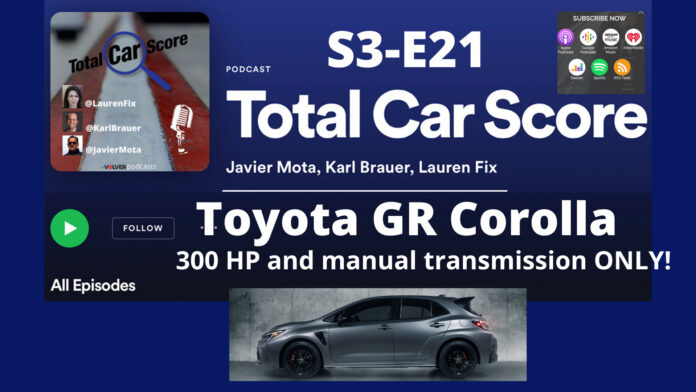 TCS S3-E21 - 2023 Toyota GR Corolla with 300 HP and manual transmission only!
