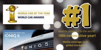 World Car Awards is the No. 1 awards program in the world for 10th consecutive year