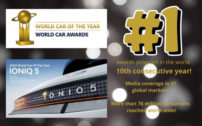 World Car Awards is the No. 1 awards program in the world for 10th consecutive year