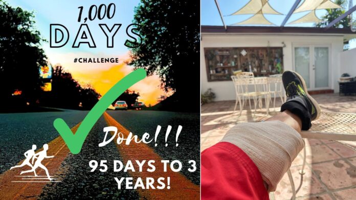 Run every day for 1,000 days